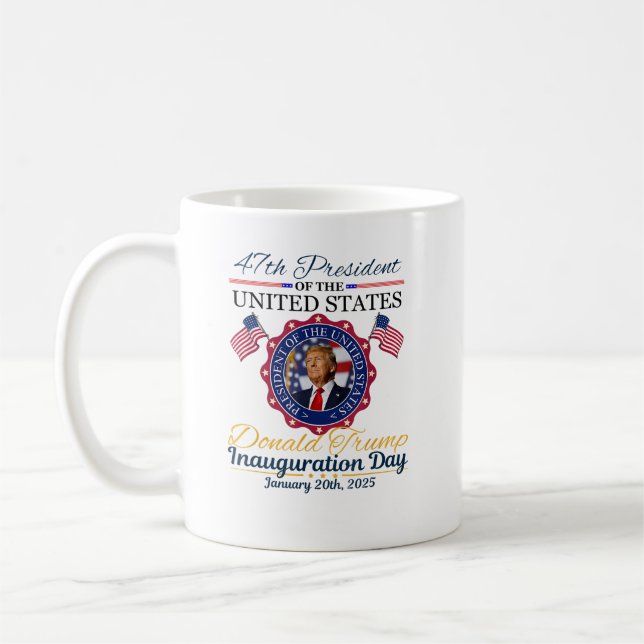 Taza De Café 47.ª Inauguración del presidente Donald Trump (Izquierda)