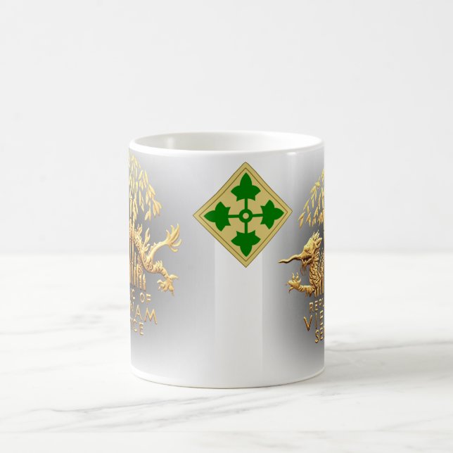 Taza De Café 4.º dragón de infantería y de Vietnam (Centro)
