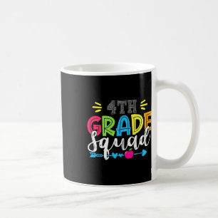 Taza De Café 4.º Equipo De Escuadrón De Grado De Vuelta A La Es