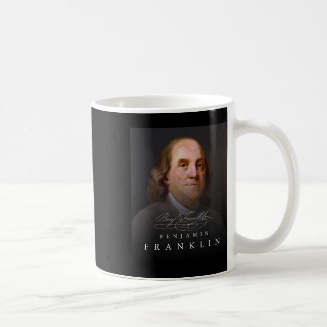 Taza De Café 4.º Padre Fundador Ben Benjamin Franklin Tee (Derecha)