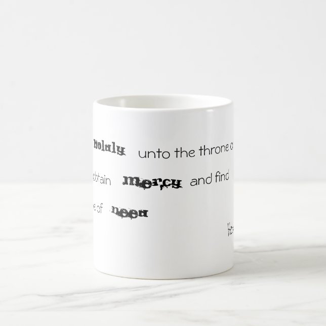 Taza De Café 4:16 de los hebreos (Centro)