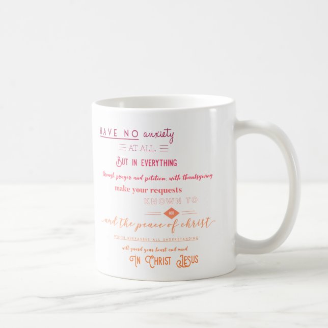 Taza De Café 4:6 de los filipenses - 7