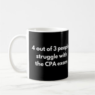 Taza De Café 4 de cada 3 personas luchan con el examen CPA dive