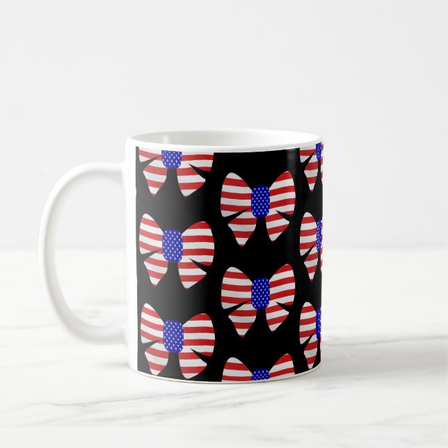 Taza De Café 4 de julio Aparato Estados Unidos Bandera Bandera  (Izquierda)