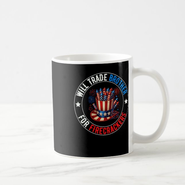 Taza De Café 4 De Julio Comerciará Hermano Por Cazadores De Cam (Derecha)