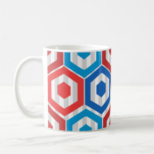 Taza De Café 4 de julio de Hexagons