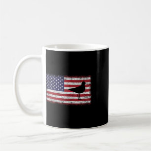 Taza De Café 4 De Julio Divertido Patriótico Pájaro Pluvier Niv