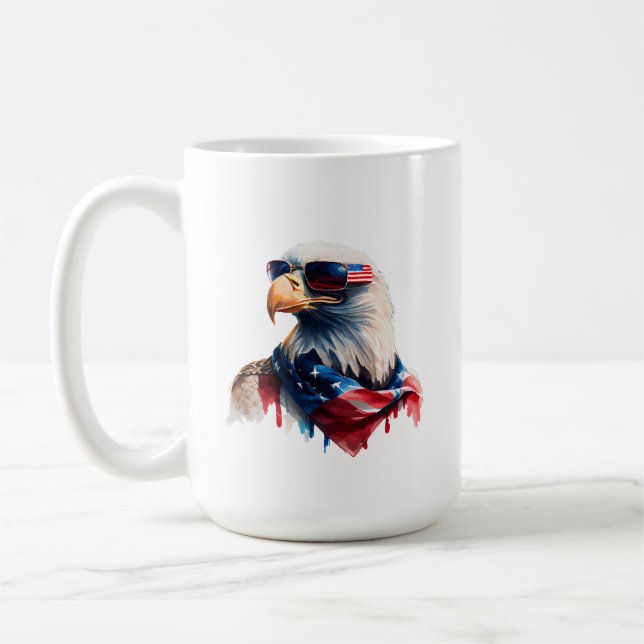 Taza De Café 4 De Julio Eagle Mug (Izquierda)