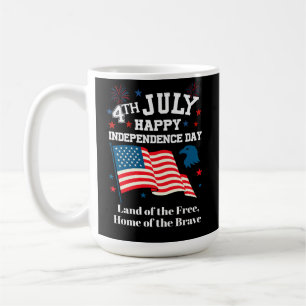 Taza De Café 4 de julio Feliz Día de la Independencia, Tierra d