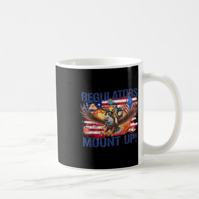 Taza De Café 4 De Julio Funny Independence Regulators Patrioti (Derecha)