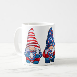 Taza De Café 4 de julio Gnomes de Estados Unidos