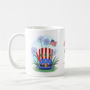 Taza De Café 4 de julio Gorras Stars & Stripes USA