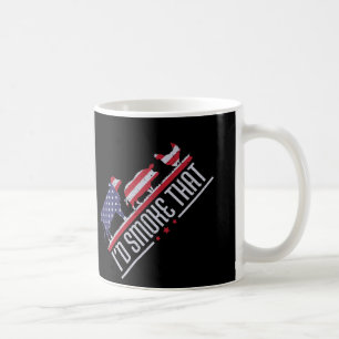 Taza De Café 4 de julio I 'd Smoke That Patriot Bbq Barbequ