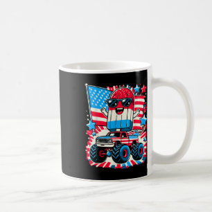 Taza De Café 4 De Julio La Bandera Estadounidense Usa Monster F