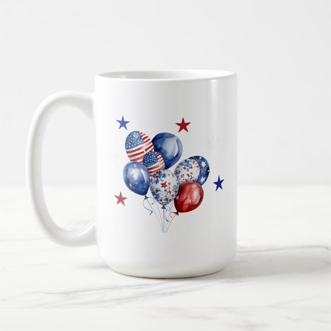 Taza De Café 4 De Julio Mug (Izquierda)