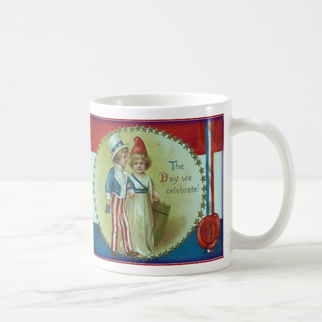 Taza De Café 4 de julio: Mug de bebidas (Derecha)