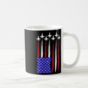 Taza De Café 4 De Julio Pelea Patriótica Azul Blanco Rojo Con B