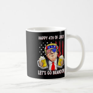 Taza De Café 4 de julio Vamos Cerveza Brandon Trump Cerveza Ame