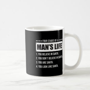 Taza De Café 4 etapas del Gif de Santa navidades de humor de un