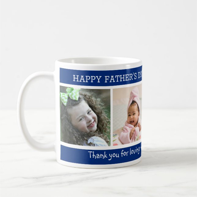 Taza De Café 4 Foto: Día del Padre, mejor paso, papá (Izquierda)