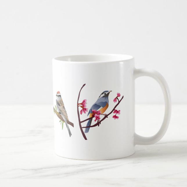 Taza De Café 4 Songbirds Mug (Derecha)