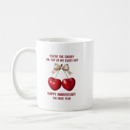 Taza De Café 4th Anniversary Card, Fruit Anniversary Ornament