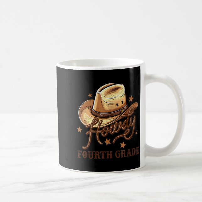 Taza De Café 4th Grade Teacher Rodeo Country Western Howdy Four (Derecha)