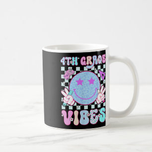 Taza De Café 4to Vibraciones de Cuarto Grado Cara Sonriente De 