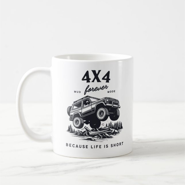 Taza De Café 4x4 Off Road “Mud Mode” Adventure  (Izquierda)