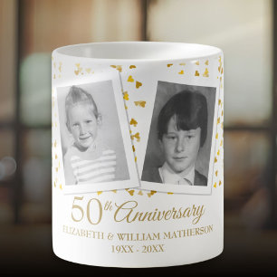 Taza De Café 50º Aniversario de Bodas de Oro 2 Fotos