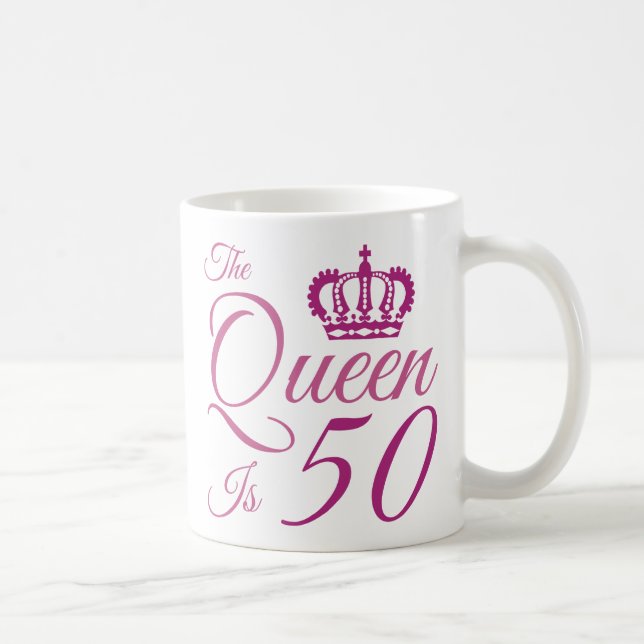 Taza De Café 50.ª Reina de cumpleaños (Derecha)
