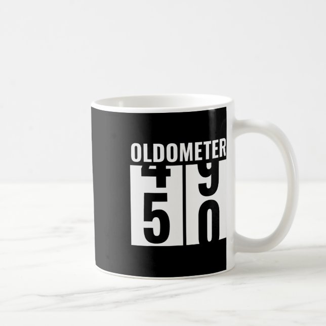 Taza De Café 50.º 50 Años Gracioso Regalo Hombres Mujeres Oldom (Derecha)