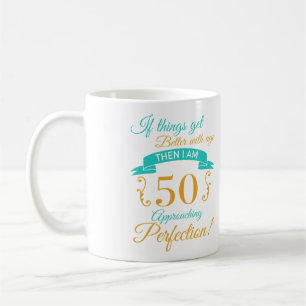 Taza De Café 50.º cumpleaños mejor con la edad