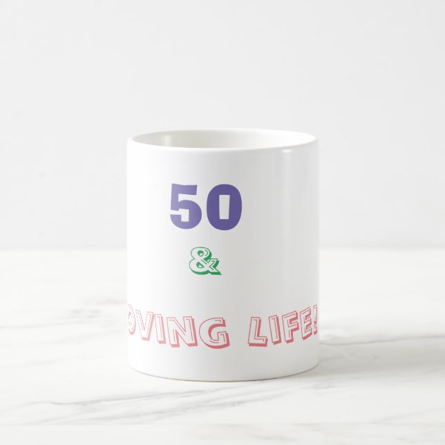 Taza De Café 50 & Amando la Vida (Centro)