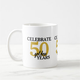 Taza De Café 50° aniversario Boda celebra 50 años de oro