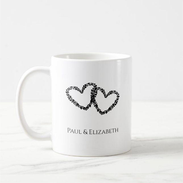 Taza De Café 50 Aniversario personalizado Keepsake Couple Gift (Izquierda)