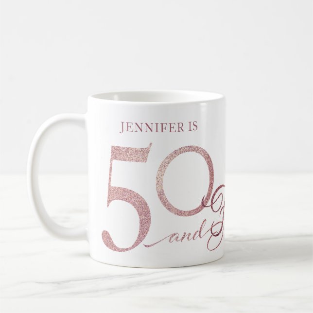 Taza De Café 50 Fabuloso cumpleaños (Izquierda)