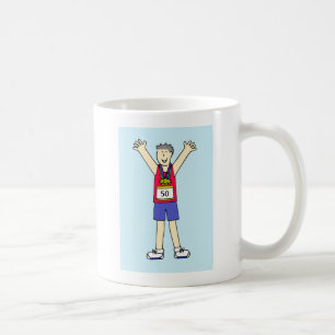 Taza De Café 50° Maratón felicitaciones por él