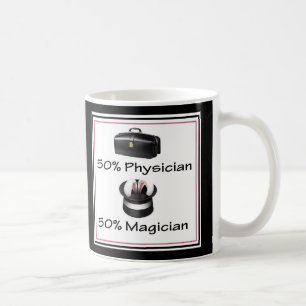 Taza De Café 50% Médico 50% mago médica