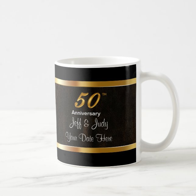 Taza De Café 50.o Aniversario de boda (Derecha)