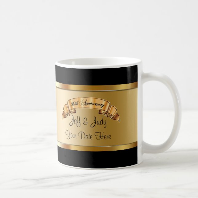 Taza De Café 50.o Aniversario de boda (Derecha)