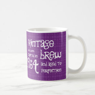 Taza De Café 50.o Brew o cualquier año V01F del vintage del