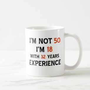 Taza De Café 50.os diseños del cumpleaños