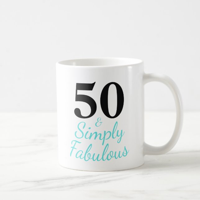 Taza De Café 50 & Simplemente Fabuloso  (Derecha)
