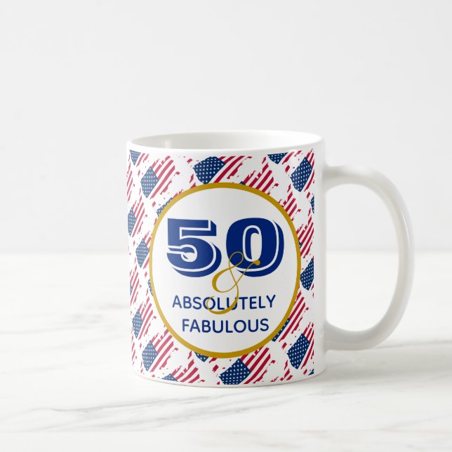 Taza De Café 50 y fabulosa celebración de los ESTADOS UNIDOS (Derecha)