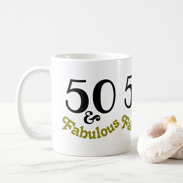 Taza De Café 50 y fabulosa fiesta de cumpleaños (Con donut)