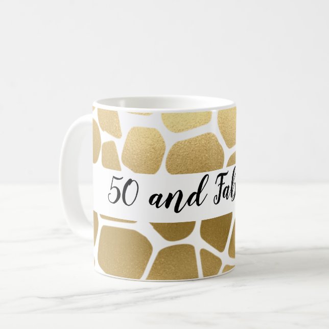 Taza De Café 50 y fabulosa jirafa de oro (Anverso izquierdo)