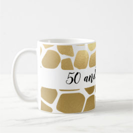 Taza De Café 50 y fabulosa jirafa de oro