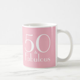Taza De Café 50 y fabuloso 50.º Nacimiento Regalos Mug