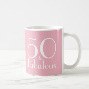 Taza De Café 50 y Fabuloso 50 cumpleaños Mug de regalos